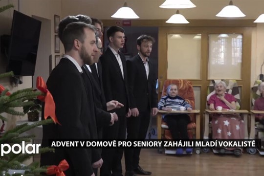 Advent v Domově Duha pro seniory zahájili mladí vokalisté ze Sextetu plus