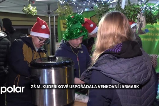 ZŠ M. Kudeříkové uspořádala poprvé venkovní vánoční jarmark