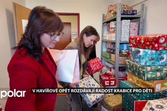 Lidé nejen z Havířova naplnili Krabice pro děti štědrými dary