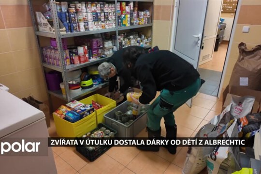 Havířovský útulek obdarovali školáci z Albrechtic