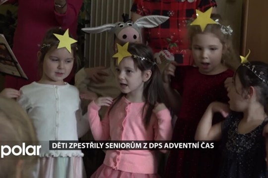 Děti z MŠ U Dvoru zpestřily adventní čas seniorům mariánskohorských domovů pro seniory