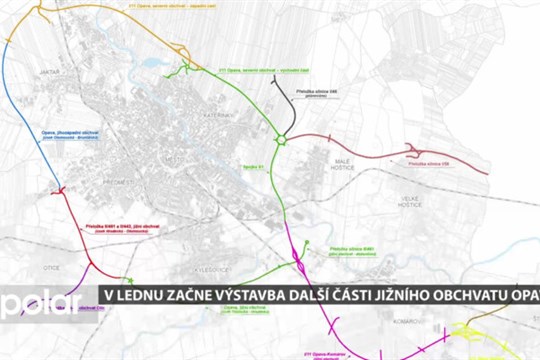Dopravě v Opavě uleví další část jižního obchvatu. Stavět se začne v polovině ledna