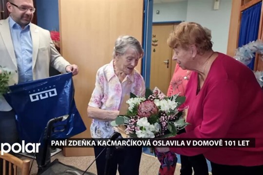 Paní Zdeňka Kačmarčíková oslavila v havířovském domově seniorů 101 let