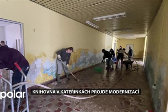 Knihovna v Kateřinkách projde modernizací. Po zářijových povodních se stále vysušuje