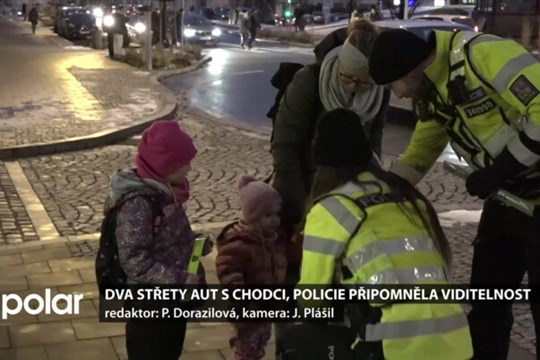 Dva střety aut s chodci v Novém Jičíně, policie připomněla viditelnost