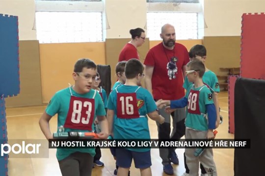 Nový Jičín hostil krajské kolo ligy v adrenalinové hře NERF