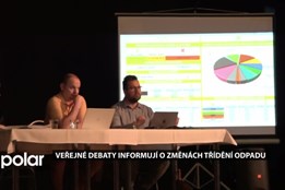 Veřejné debaty informují o změnách třídění odpadu, ty nastanou od 1. května