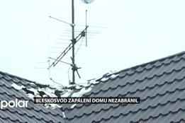 Blesk zapálil v Ostravě dům. Na vině je zřejmě vysoká anténa