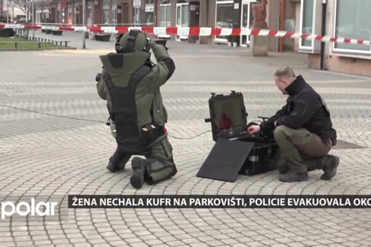 V Havířově žena zapomněla kufr s prádlem na parkovišti, policie evakuovala okolí