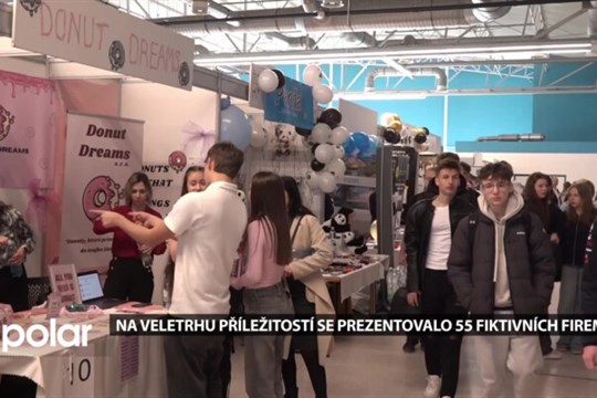 Přes 300 studentů prezentovalo fiktivní firmy na Veletrhu příležitostí v Ostravě