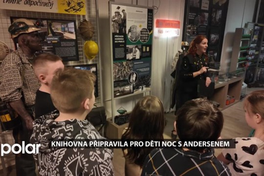 Knihovna připravila pro děti Noc s Andersenem, děti zažily dobrodružství i v hornickém muzeu