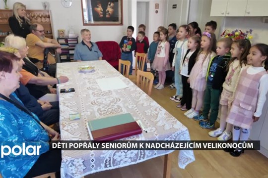 Děti popřály seniorům k nadcházejícím Velikonocům