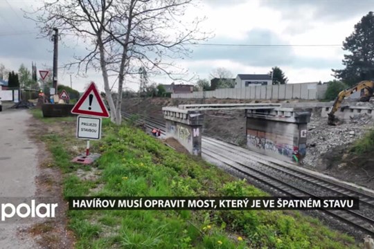 Oprava mostu v Havířově potrvá skoro rok, byl v havarijním stavu