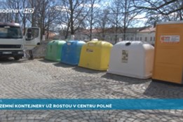 Podzemní kontejnery už rostou v centru Polné