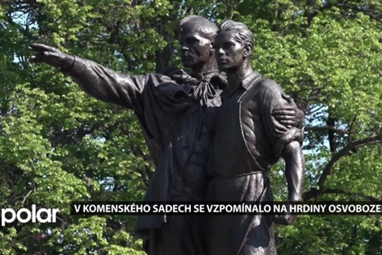 V Komenského sadech se vzpomínalo na hrdiny osvobození Ostravy. Stalo se tak 30. dubna v podvečer