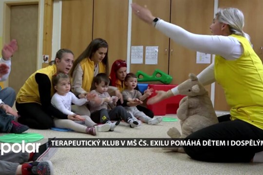 Terapeutický klub v MŠ Čs. exilu se věnuje dětem s handicapem. Pomáhá ale také dospělým