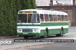 Historická Karosa opět sveze zájemce na prohlídky po bývalých textilkách ve Frýdku-Místku