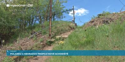 Polanku a Nehradov propojí nové schodiště