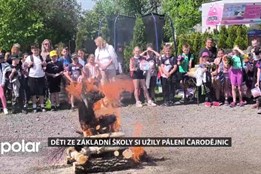 Děti ze základní školy si užily pálení čarodějnic
