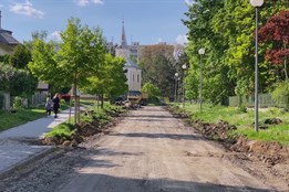 Pionýrská ulice v Olomouci se opravuje