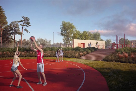 Místo náletových dřevin bude U Červených domků sportovně relaxační park