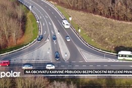 Obchvat kolem Karviné chce zamezit nehodovosti a instaluje bezpečnostní reflexní prvky