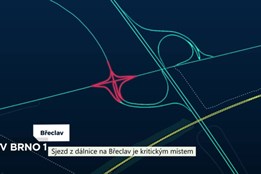 Sjezd z dálnice na Břeclav je kritickým místem