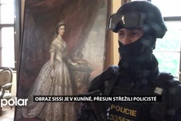 Obraz Sissi se přestěhoval do Kunína, přesun střežili policisté