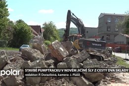 Stavbě pumptracku v Novém Jičíně šly z cesty dva sklady