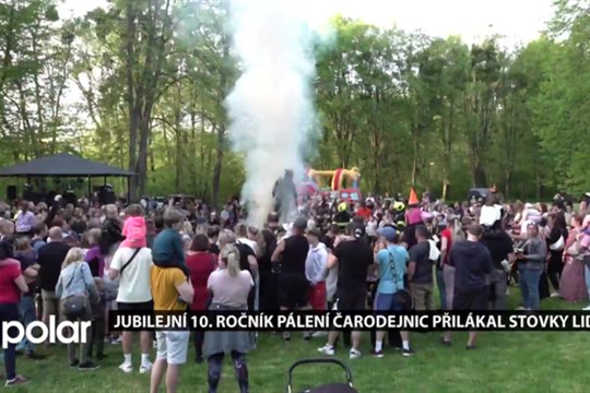 Jubilejní 10. ročník Pálení čarodejnic přilákal stovky lidí