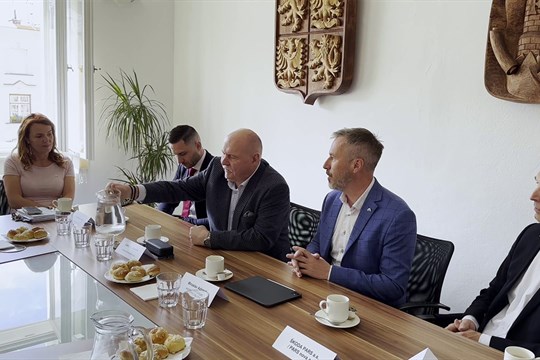 Hejtman navštívil Šumperk. Diskutoval s podnikateli i obyvateli města