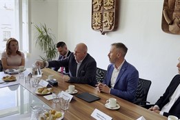 Hejtman navštívil Šumperk. Diskutoval s podnikateli i obyvateli města