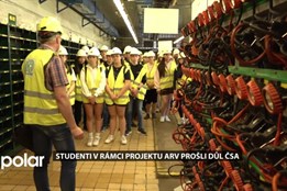 Studenti karvinských středních škol si prošli Důl ČSA, pro který plánovali budoucí zužitkování