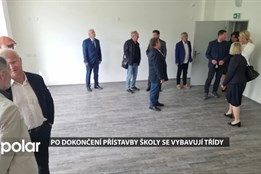 Přístavba školního pavilonu skončila, teď se budou vybavovat učebny