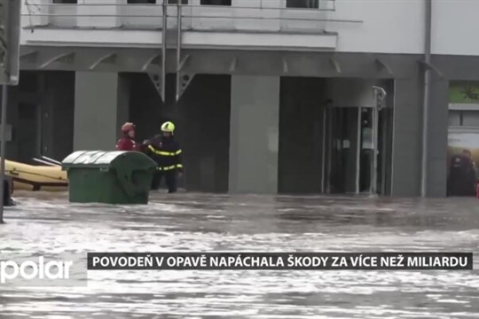 Loňská povodeň v Opavě jen na městském majetku napáchala škody za více než miliardu