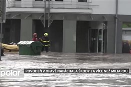 Loňská povodeň v Opavě jen na městském majetku napáchala škody za více než miliardu