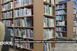 Díky dotaci budou knihy ve Studénce v nových regálech