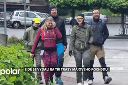 Lidé se vydali na tři trasy májového pochodu Dolní Lutyní a okolím