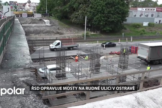 ŘSD opravuje mosty na Rudné v Ostravě, nové budou mít technickou životnost 100 let