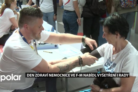 Den zdraví a ošetřovatelství Nemocnice ve Frýdku-Místku nabídl vyšetření i poradenství