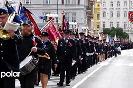 Opava oslavila 80 let profesionálních hasičů. Nechybělo vyznamenání ani hrdinství