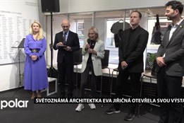 Světově uznávaná architektka Eva Jiřičná v Ostravě otevřela svou výstavu