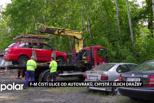 Autovraky postupně mizí z ulic Frýdku-Místku. Město chystá i jejich dražby
