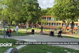 Dětská hřiště v Porubě jsou připravena na sezonu. Prošly revizí a vrátily se houpačky