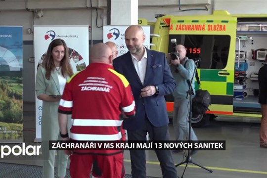 MS kraj má 13 nových sanitek. Obnova vozového parku je nutná každý rok