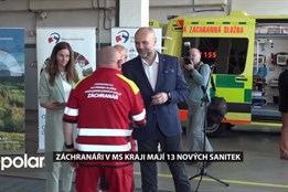 MS kraj má 13 nových sanitek. Obnova vozového parku je nutná každý rok