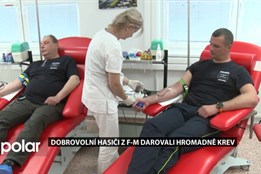 Dobrovolní hasiči z Frýdku-Místku darovali hromadně krev