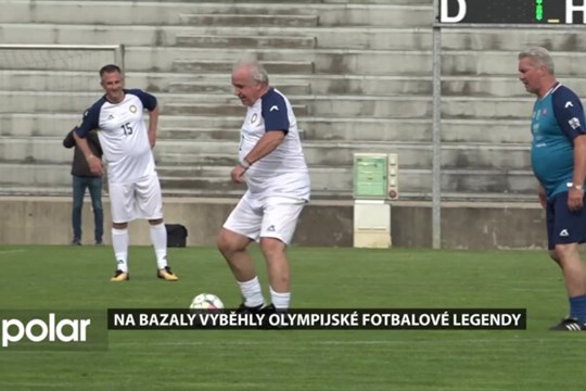 Na Bazaly vyběhly nejen olympijské fotbalové legendy, ukázal se Geleta, Vízek, Lička i Panenka