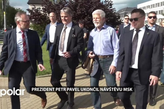 Prezident Petr Pavel ukončil dvoudenní návštěvu MSK. Do Ostravy se vrátí v červenci