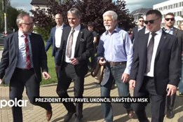 Prezident Petr Pavel ukončil dvoudenní návštěvu MSK. Do Ostravy se vrátí v červenci